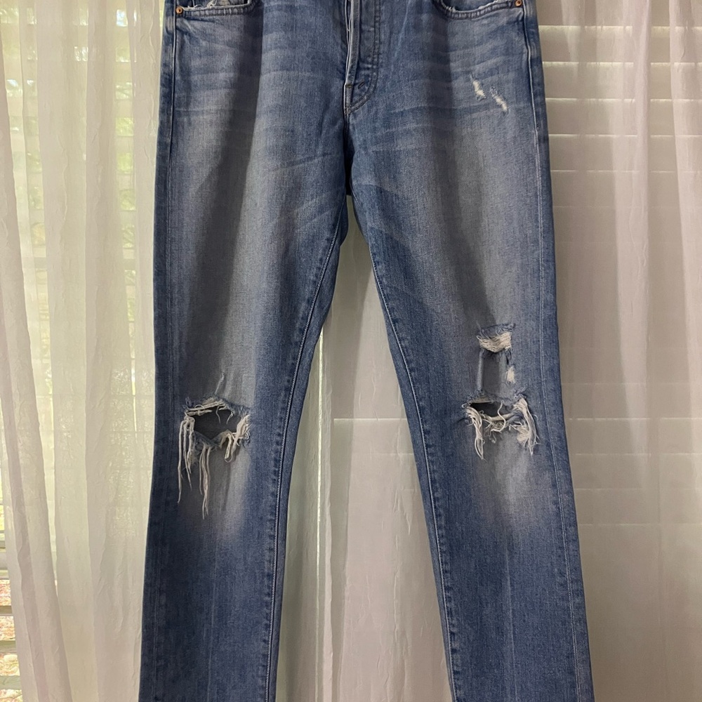 MOTHER Stinger High Rise Distressed Jeans